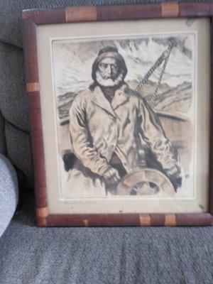 Clint this is Gary I have this old portrait that I bought At a rummage sale last Summer at the wamsutta club the picture itself is in perfec