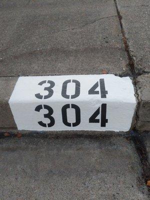 Curbside Address Painting