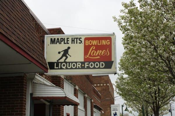 View of our sign from Libby Road east bound