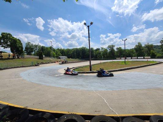 Race like a Nascar driver on our Naskart Track!