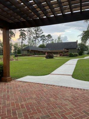 looking back from the gazebo