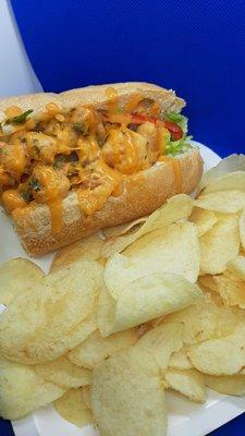 Zigsters Shrimp Po-Boy & Chips