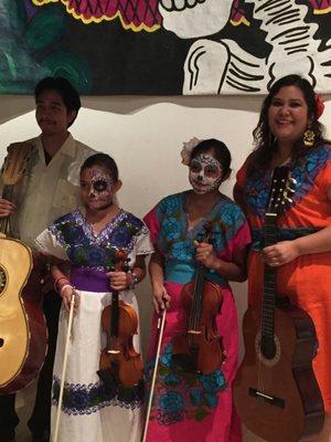 Two of the instructors Jazmin and David. Dia de los muertos event October 2016