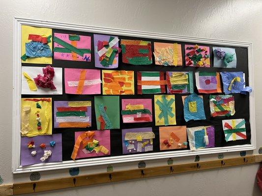 Art done by our pre-k students