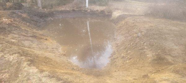 More of pond expansion