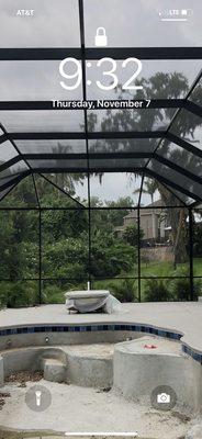 '50x'27 pool enclosure.