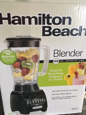 Blender that had no price.   But I knew the price having gotten online.