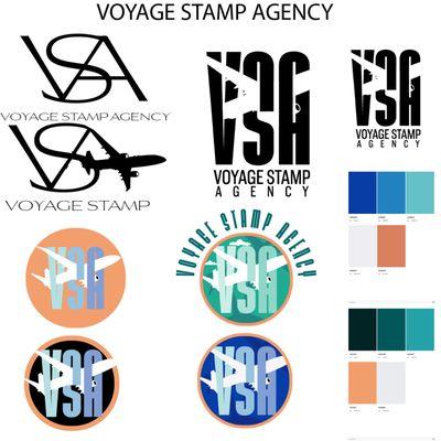 Logo Concept board for travel agency