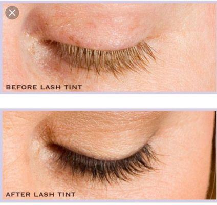 Lash tinting