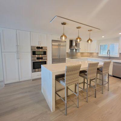 elegant golden kitchen