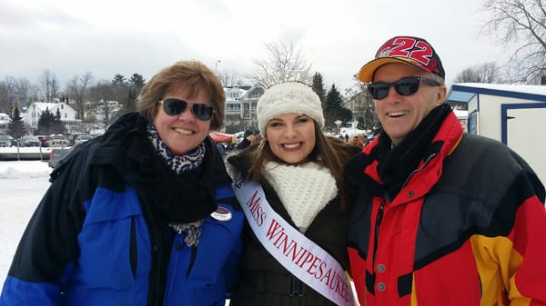 Miss Winnipesaukee spends the day at the BHHS Verani Bobhouse...thanks to Tim and Vandy Garnham