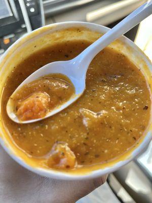 Sweet potato quinoa soup - so delicious