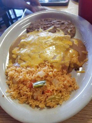 My wifey had the enchilada plate. She loves that.