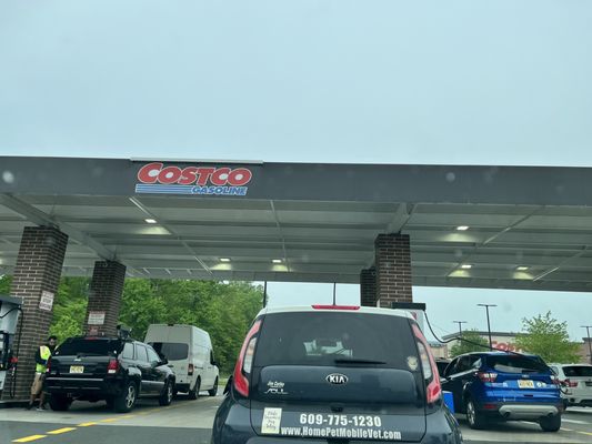 Always a line for Costco Gas,....