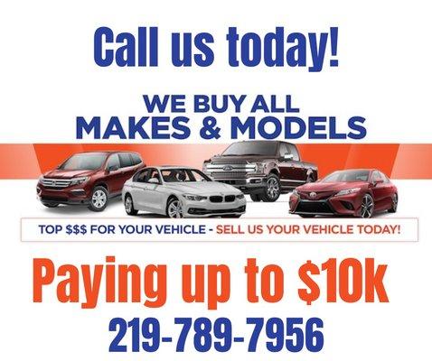 Paying up to $10,000 per vehicle