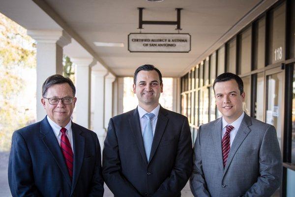 (From left to right): Dr. Jeffrey Hallett, Dr. Daniel Ramirez Jr., Dr. Robert Ramirez