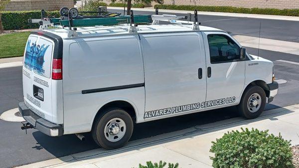 Alvarez Plumbing Services Vehicle