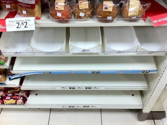 Hostess filed for bankruptcy today, this is the Hostess section right now... lol