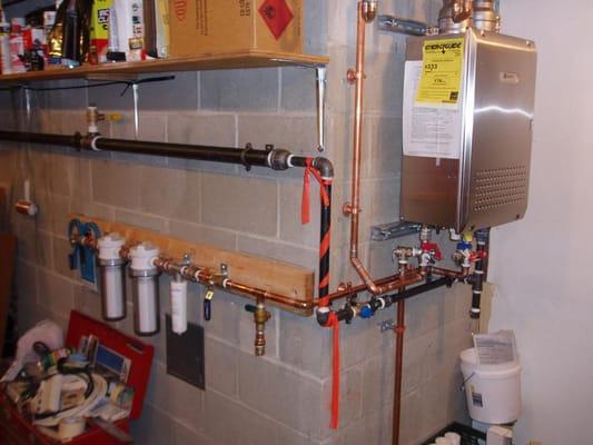 Tank less water heaters are a great way to save on Space