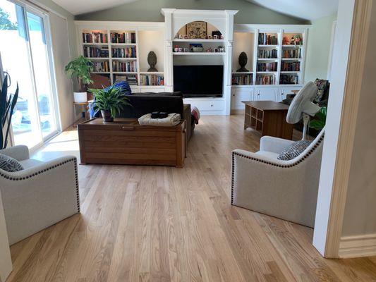 New red oak hardwood floor