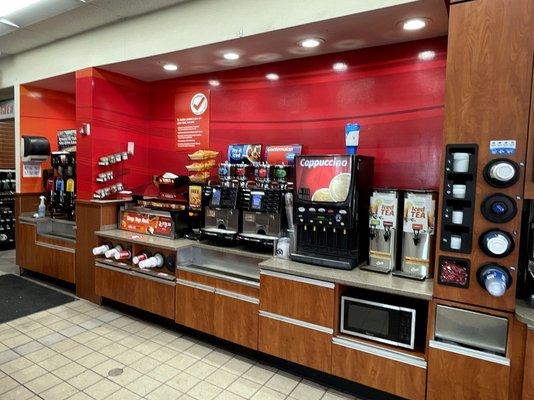 A Portion of the Hot Beverages Area