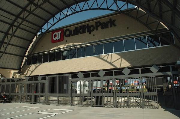 Air Hog Stadium.  Custom Wrought Iron Entry Gates.