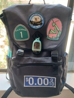 Added patches to my backpack