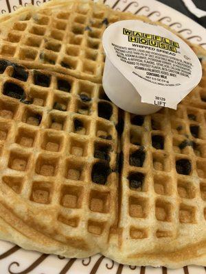 "Blueberry" waffle