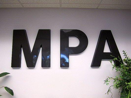 MPA wall letters