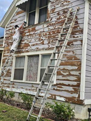 Proper prep on historical home