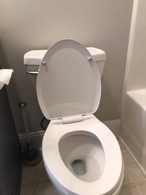 Installed new toilet