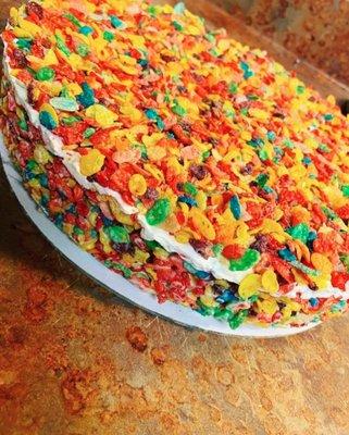 Fruity pebbles cheesecake ke