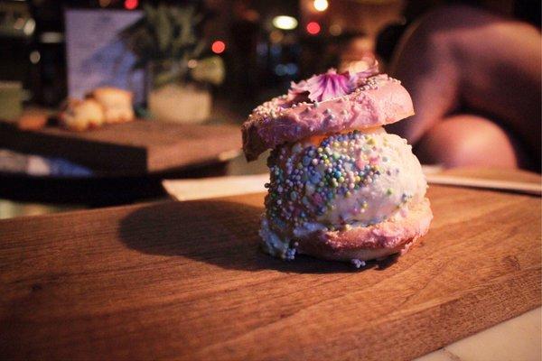 Earl Grey Doughnut Ice Cream Sandwich