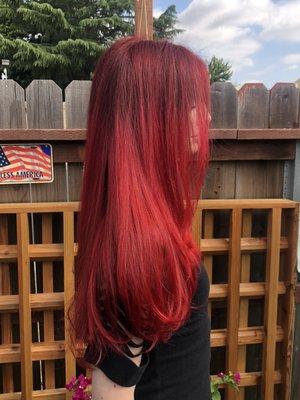 Beautiful Ariel hair color