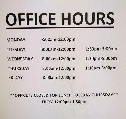 Thought I'd post office hours, since I didn't see anyone do so :)