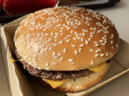 Made to order always! Quarter Pounder with cheese