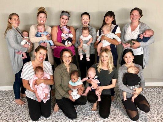 Sweet mamas and babies in our Santa Monica space!