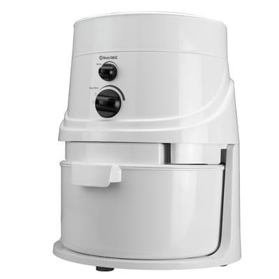 NutriMill Grain Mill.  Mills whole grains into fresh flour in about 4 minutes, enough flour to make 6 loaves of bread.