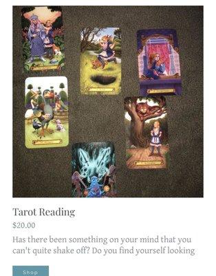 Tarot readings. 20 for 2 questions.