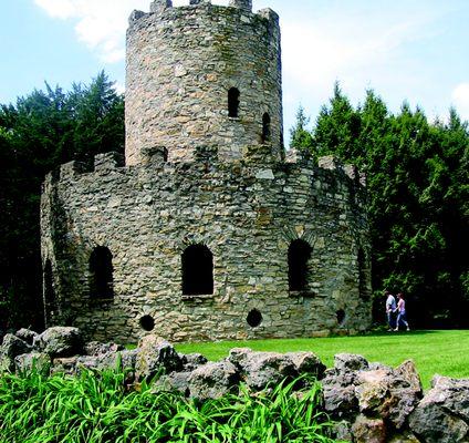 Stone castle at Eagle Point Park, Clinton, IA