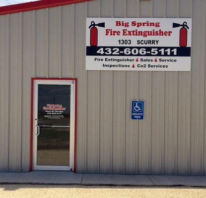 Come see us at Big Spring Fire Extinguisher for all your fire safety needs.