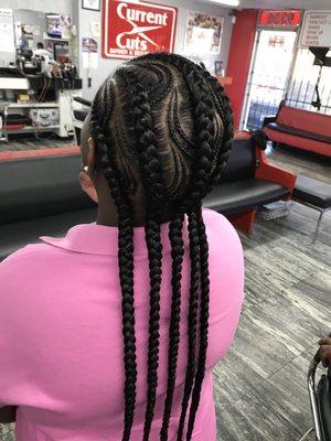 Fishbone Feedin Braids $90