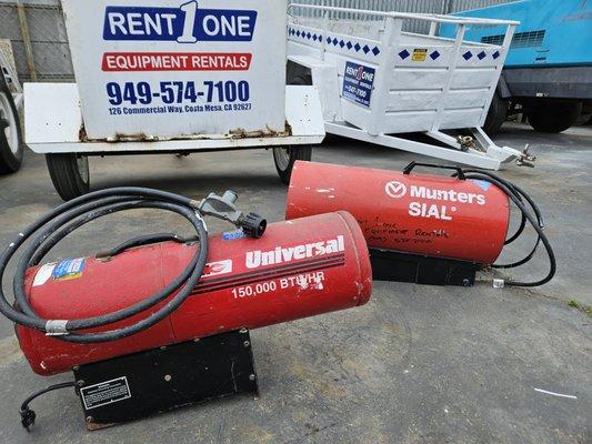 150,000 BTU PORTABLE FORCED AIR PROPANE HEATER