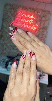 Some V Day nail swag! My nail tech better than yours! 3