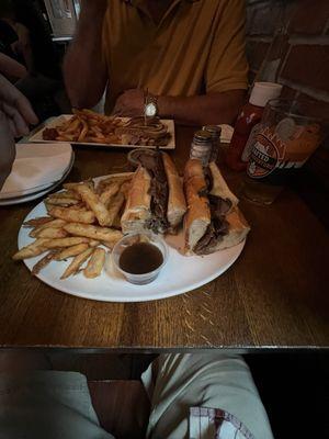 French Dip Sandwich with French Fries Reuben Sandwich with French Fries