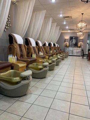 Pedicure area