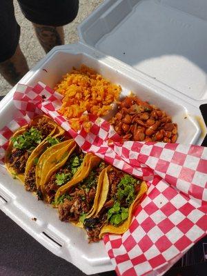 Brisket Mini Taco Plate