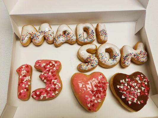 Birthday donuts