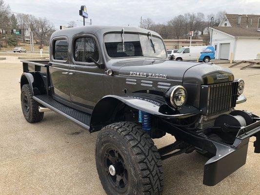 A Tisdale coach works custom power wagon we ran 4" exhaust on