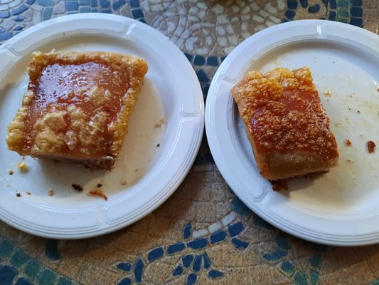 Italian - on the left not dry enough with porchetta seasoning, on the right Siu Yuk, classic Cantonese seasoning with five spice powder...